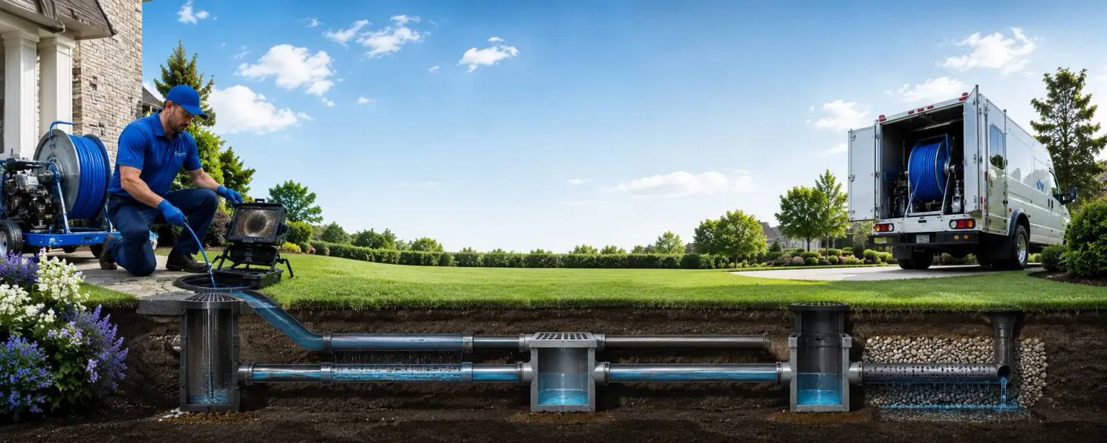 Outdoor drain cleaning information for Old Greenwich, CT